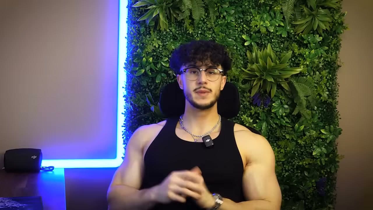 Hussein Farhat in his studio — fitness creator and business mentor from Montreal, Canada